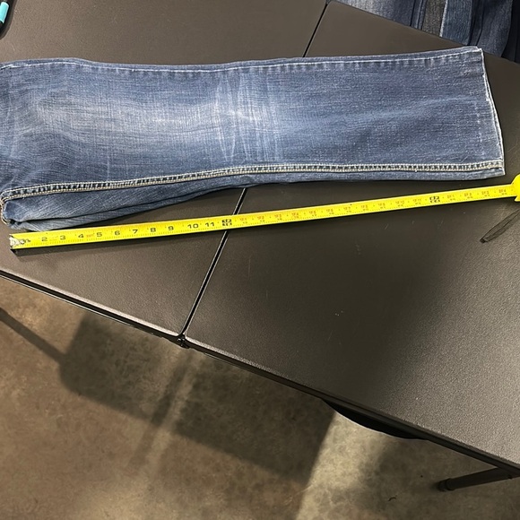 448.  Women's Blue Boot Cut Jeans- altered length - Picture 10 of 11